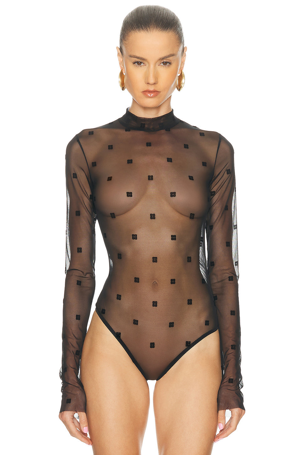 Sheer Long Sleeve Bodysuit