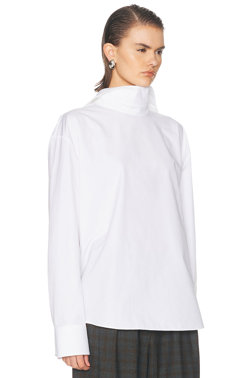 Back To Front Shirt With Plastron