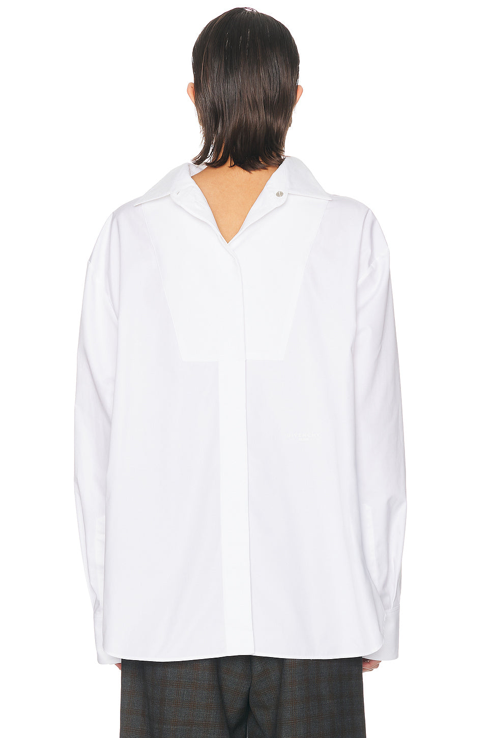 Back To Front Shirt With Plastron
