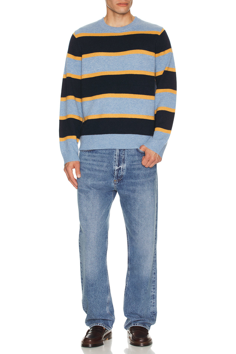 Stripe Crew Neck Sweater