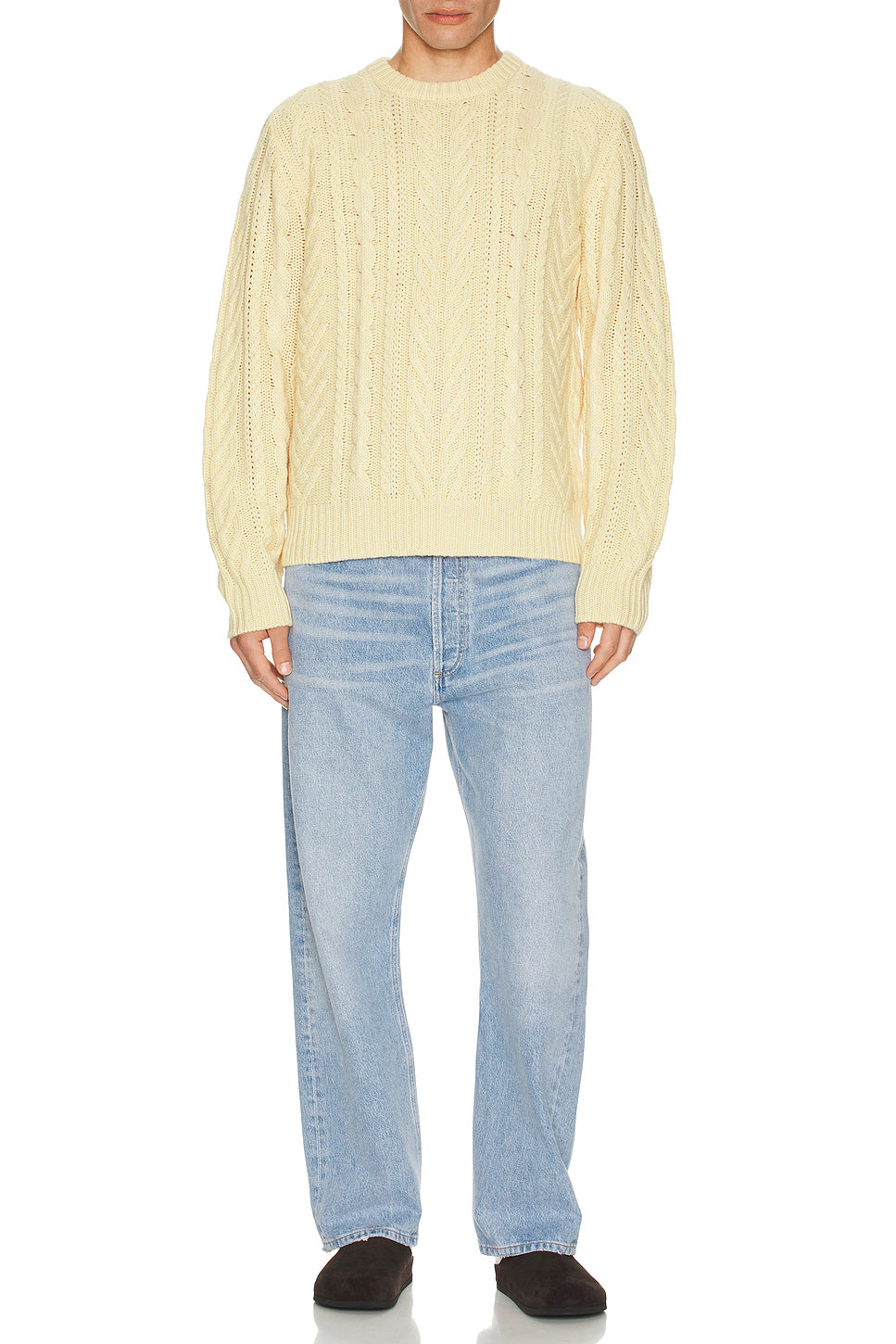 Fisherman Crew Neck Sweater