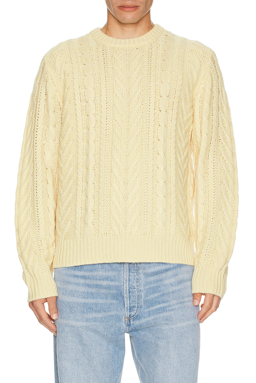 Fisherman Crew Neck Sweater