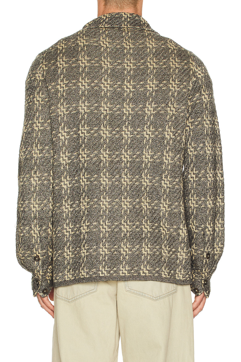 Plaid Linen Blend Work Shirt