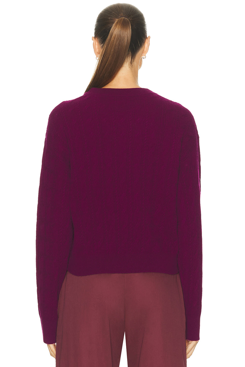 Cable Collegiate Crew Sweater