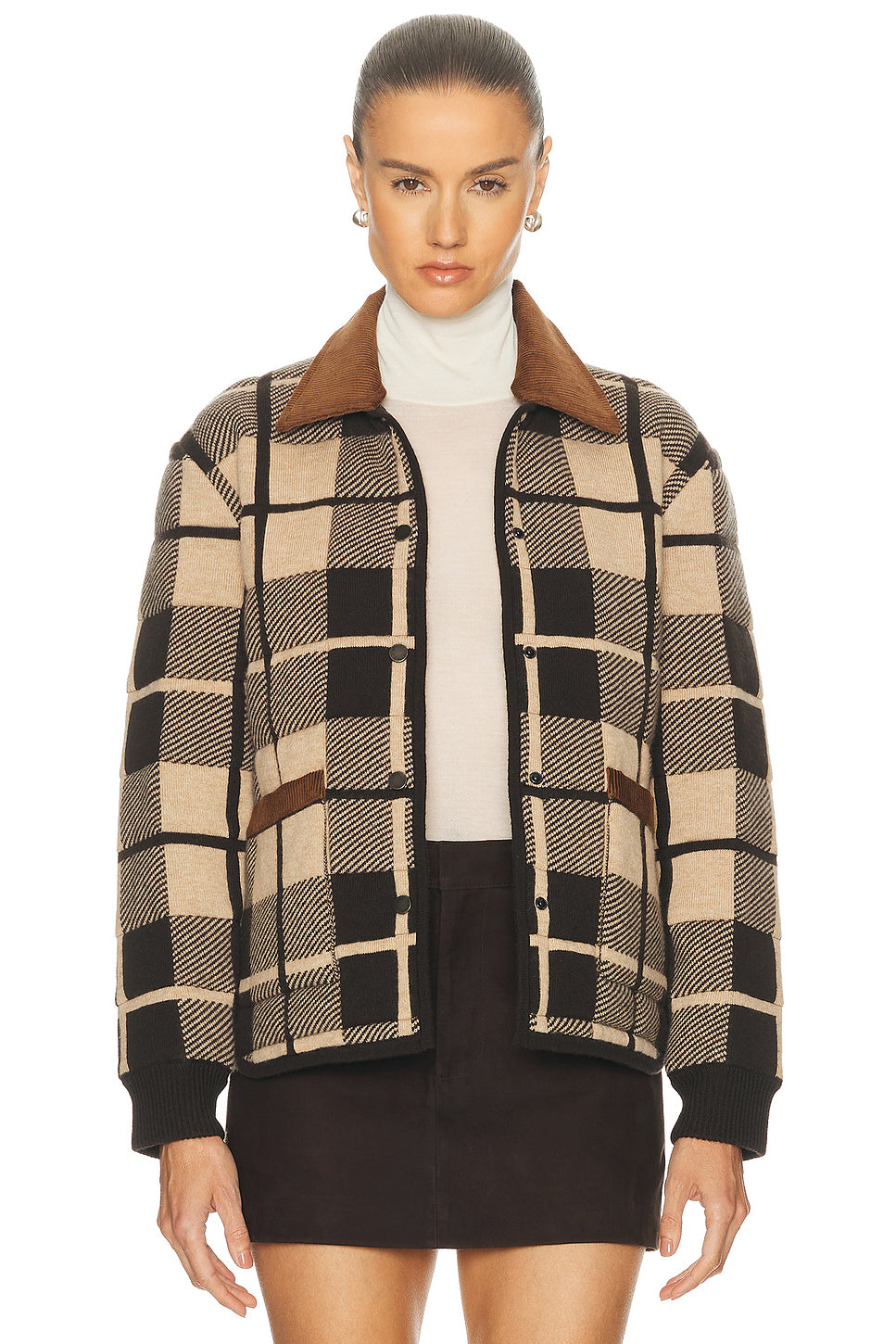 Quilted Plaid Liner Jacket