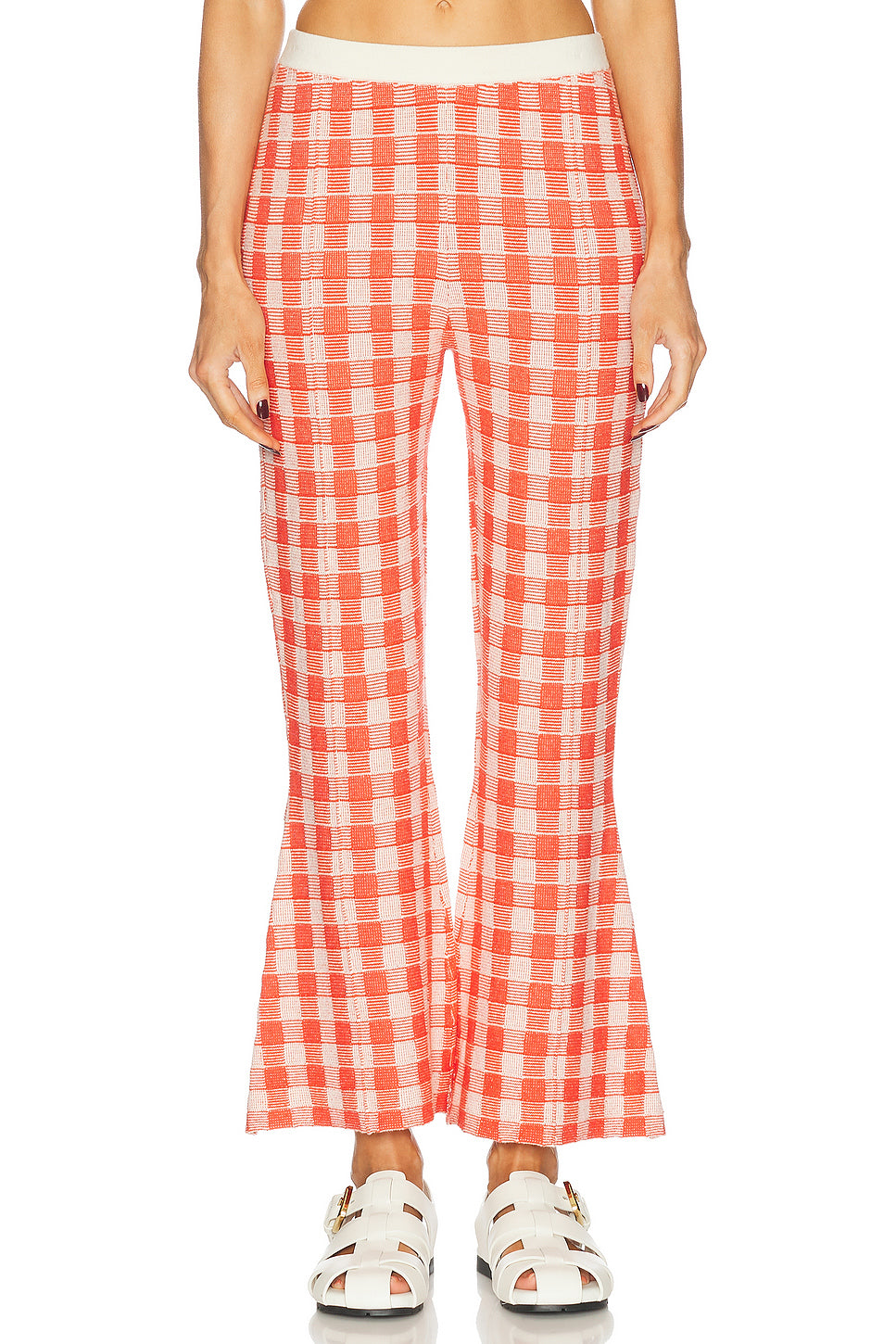 Gingham Flare Pant