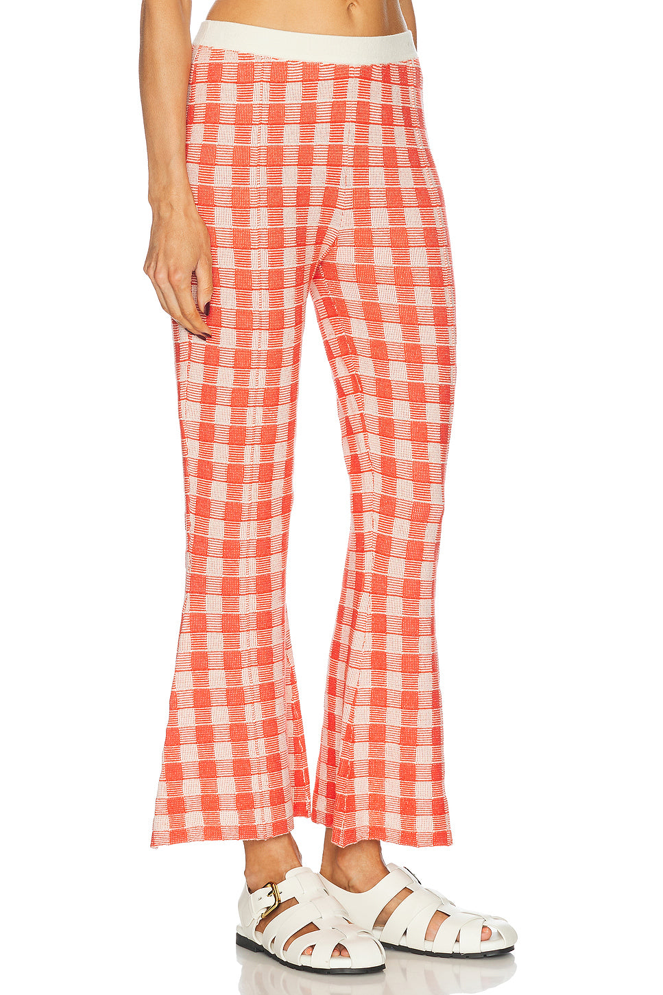 Gingham Flare Pant