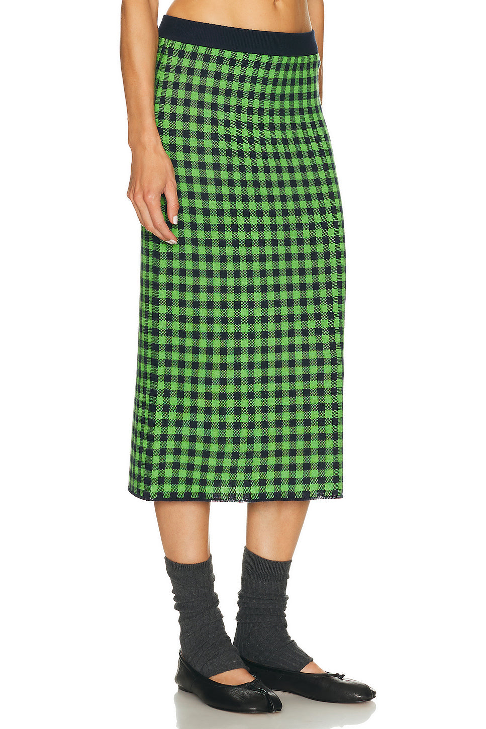 Gingham Long Skirt
