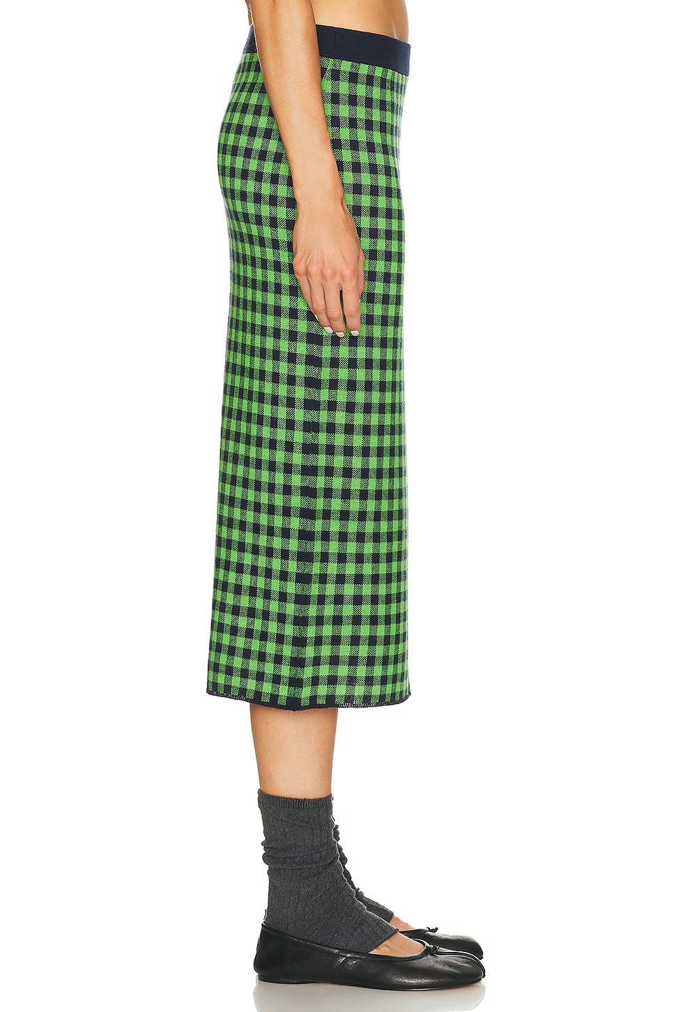 Gingham Long Skirt