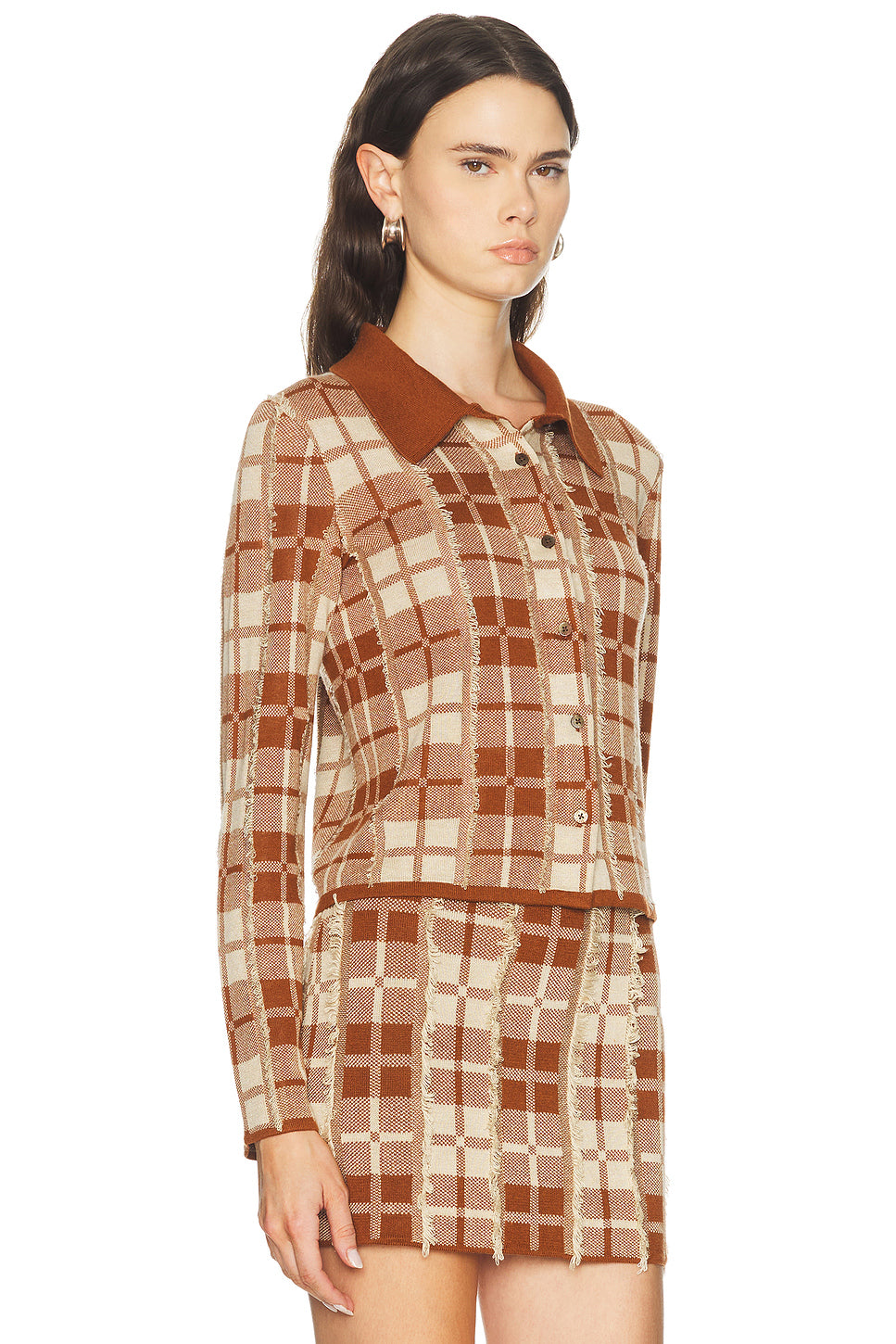 Fringe Plaid Elle Shirt