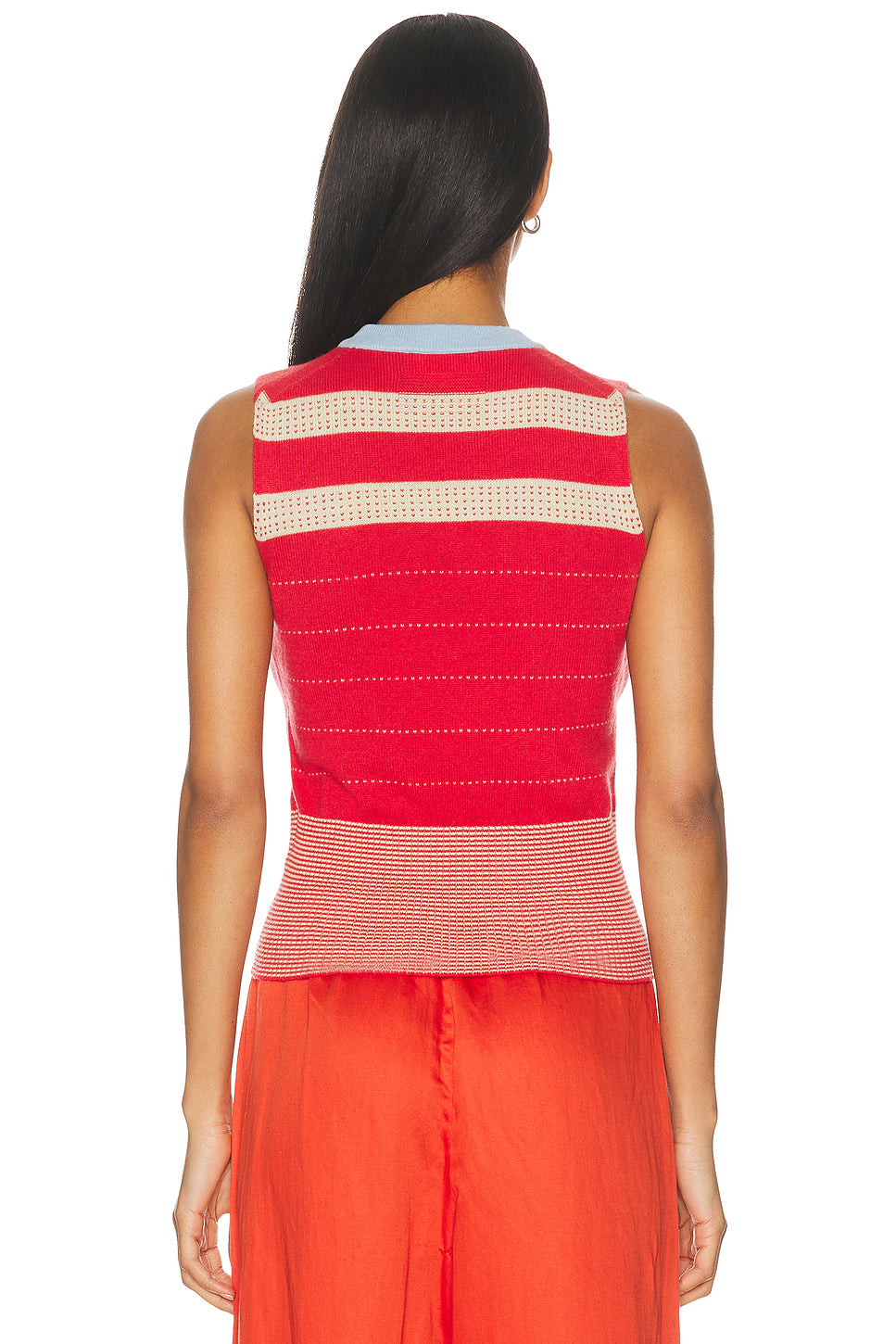 Collegiate Stripe Vest Top