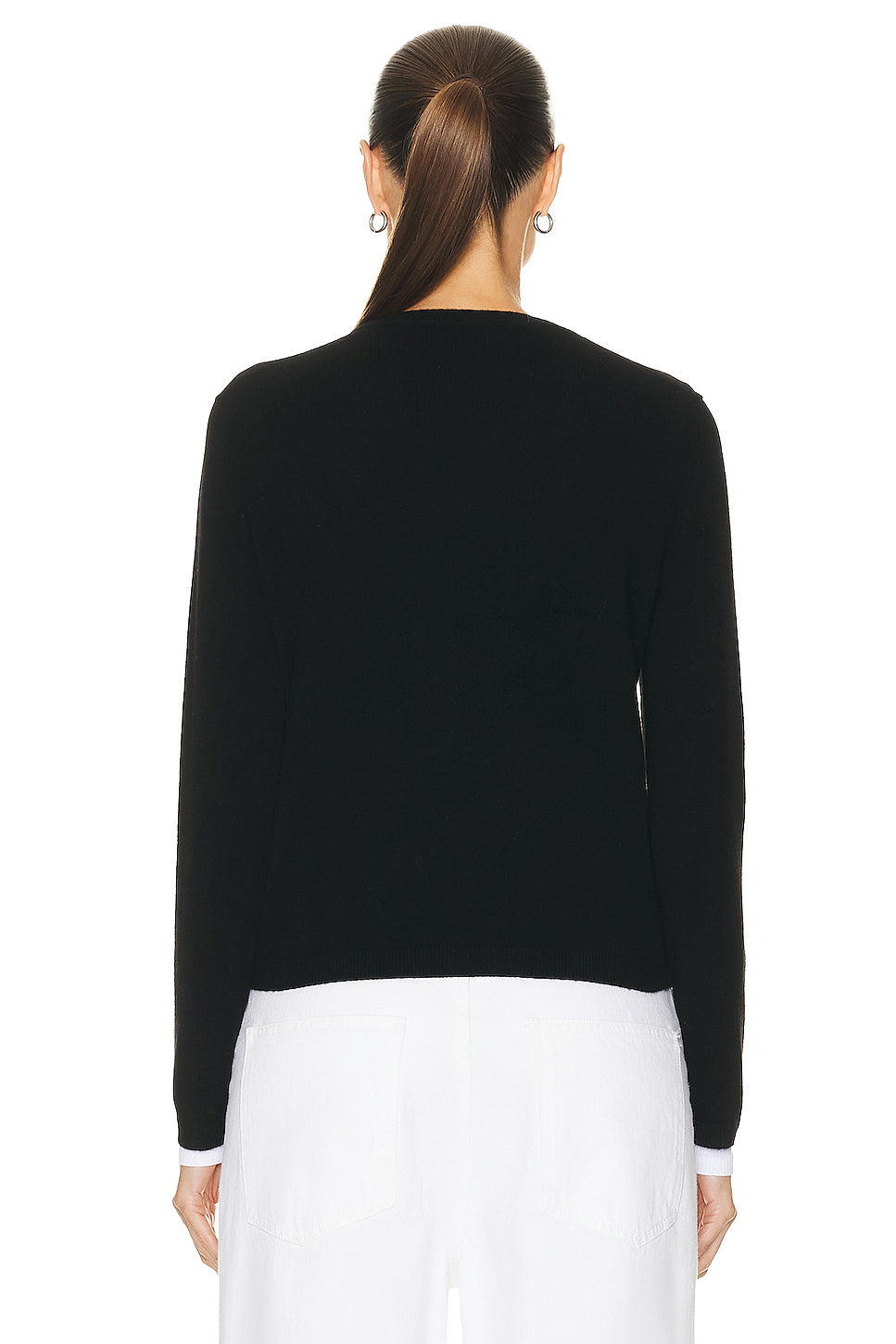 Shrunken Crew Cashmere Top