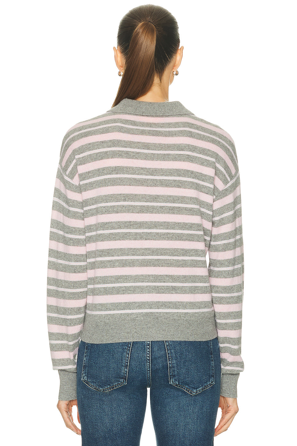 Collegiate Stripe Polo Top