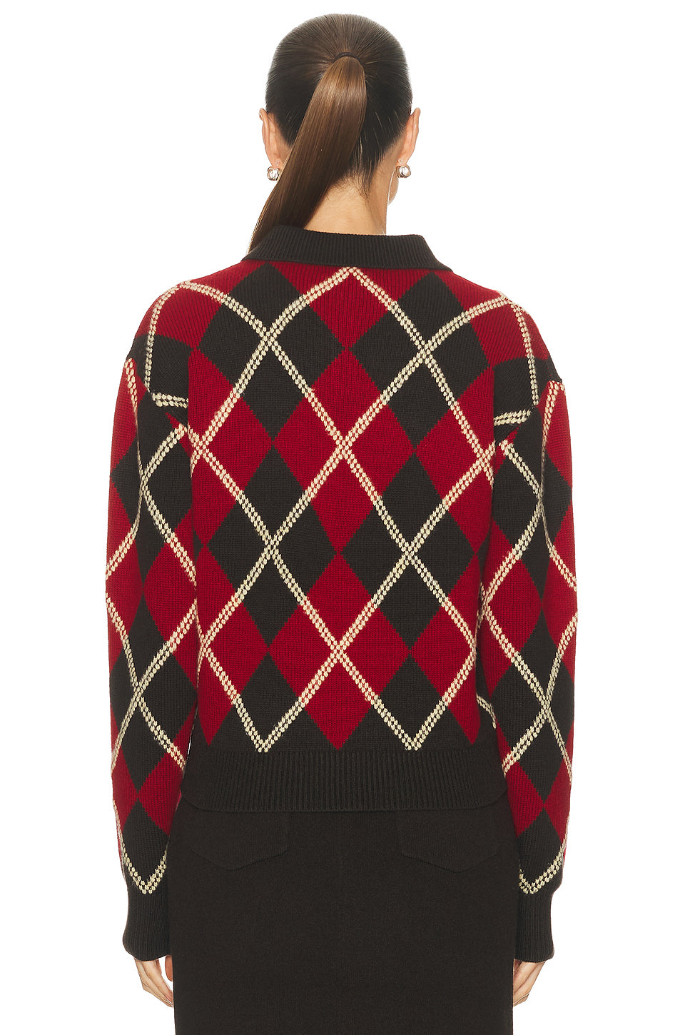Collegiate Argyle Polo Top
