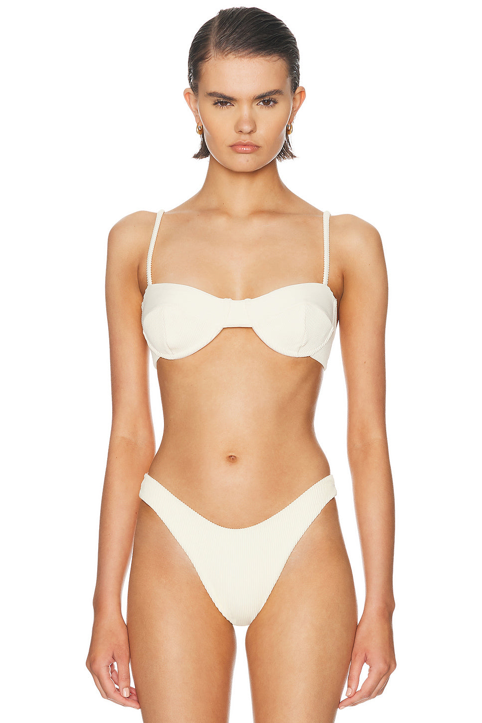 Ribbed Adjustable Vintage Bikini Top