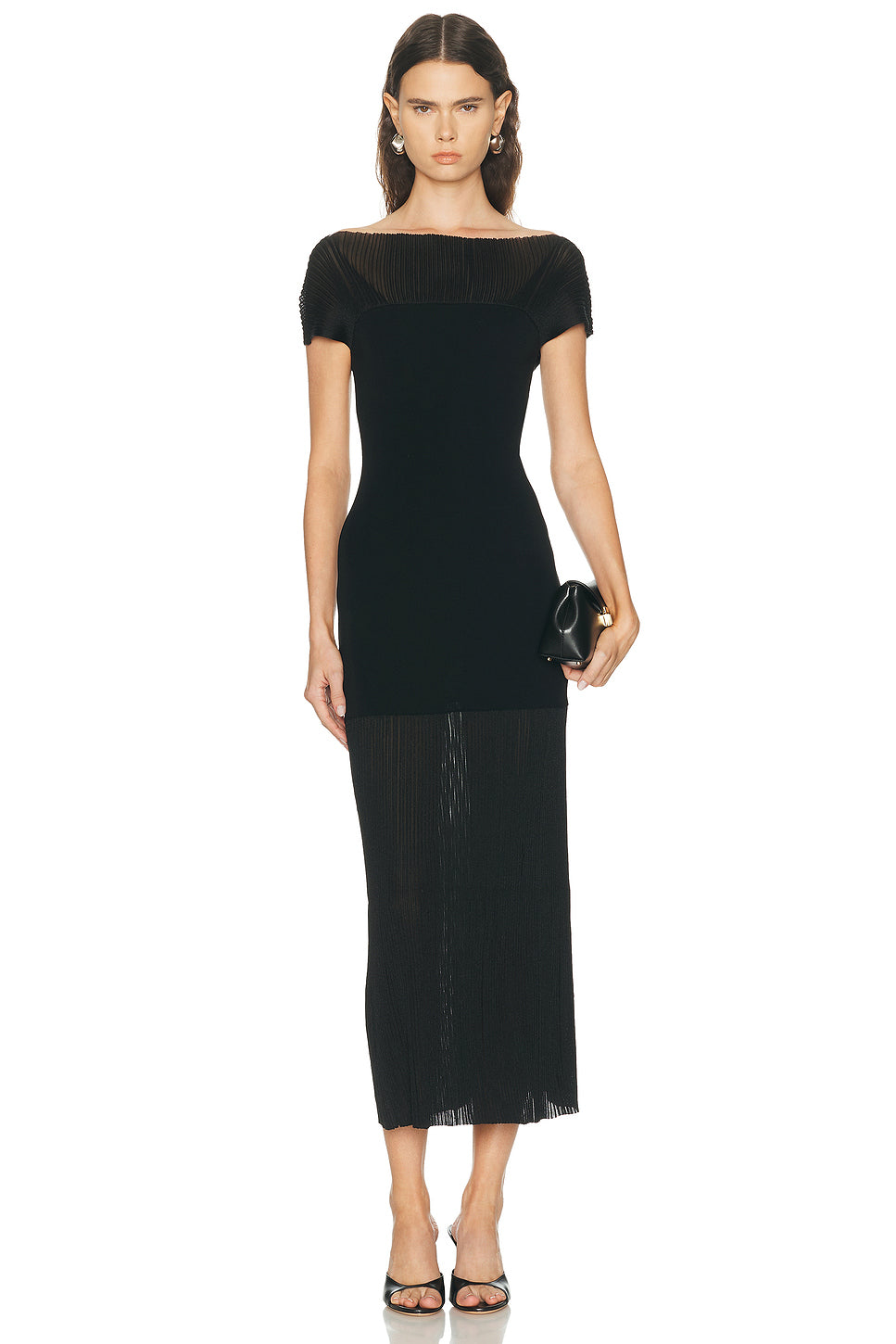 Contrast Knit Dress