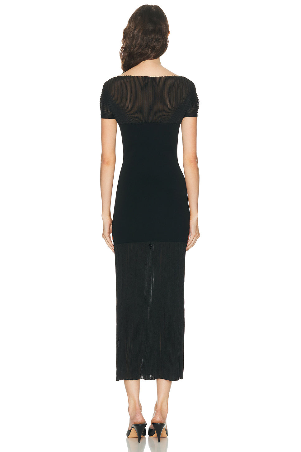 Contrast Knit Dress