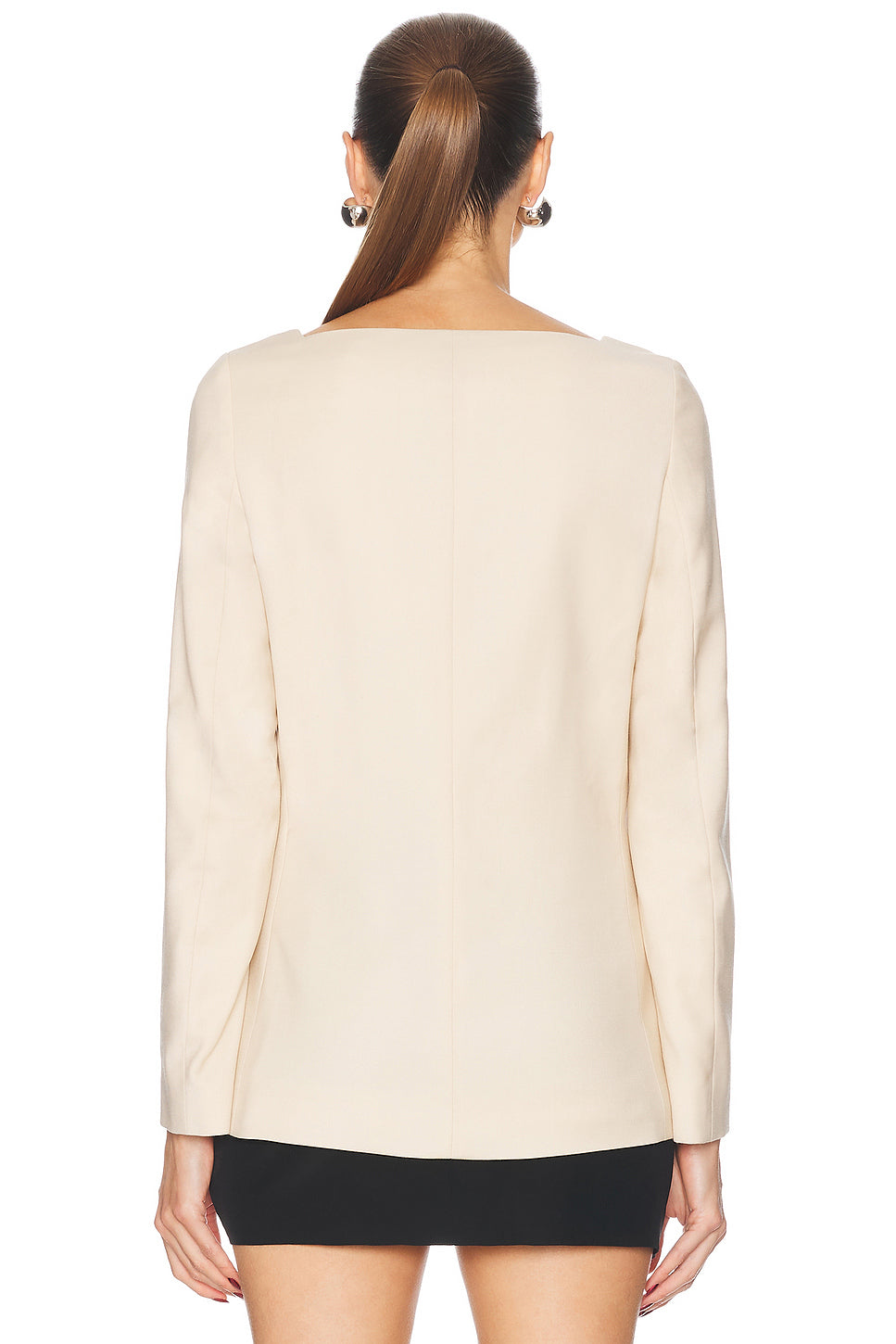 Square Neck Blazer Top