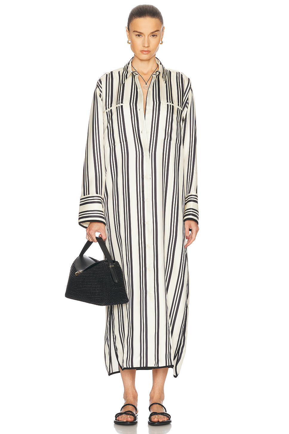 Viviana Stripe Shirt Dress