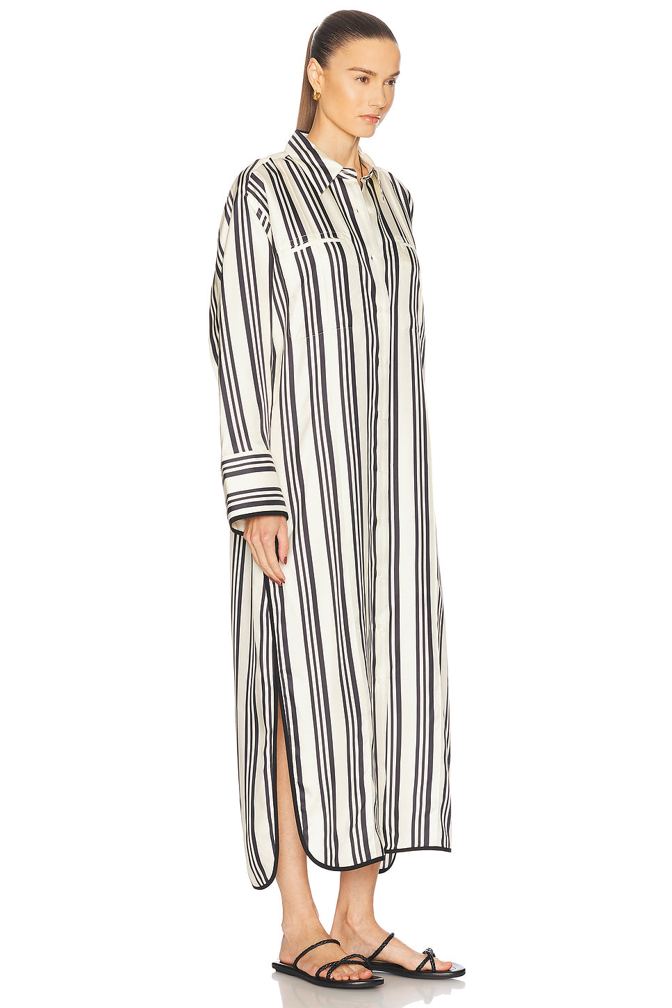 Viviana Stripe Shirt Dress