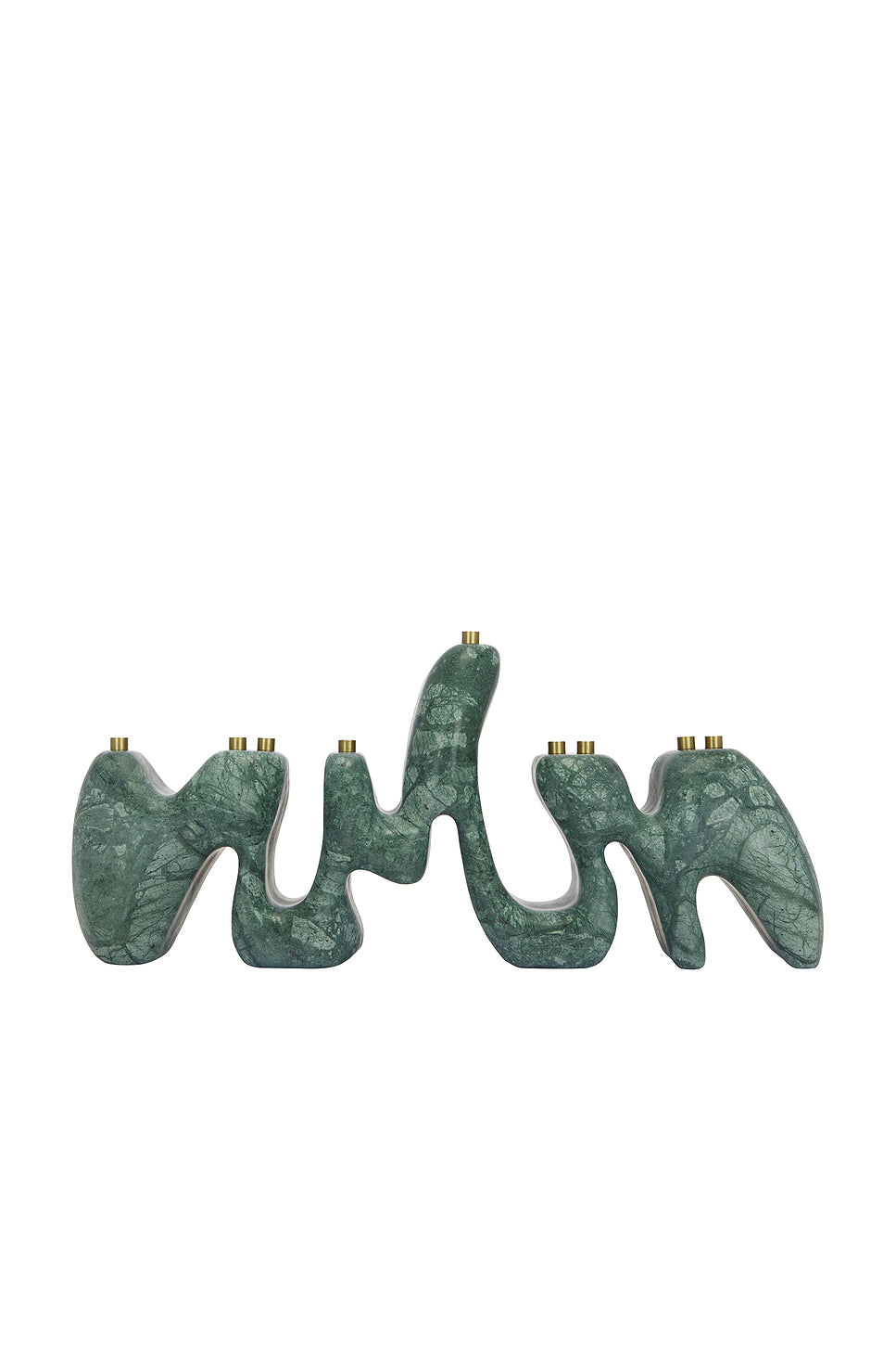 Solid Marble Menorah Sculpture