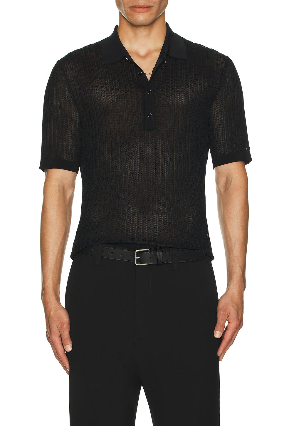 Pointelle Polo