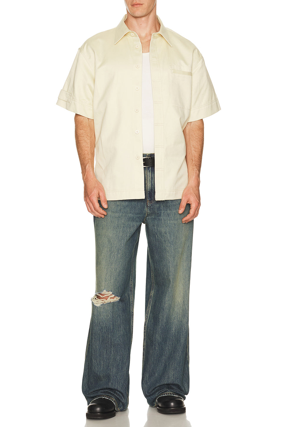Short Sleeve Loop Tape Shirt