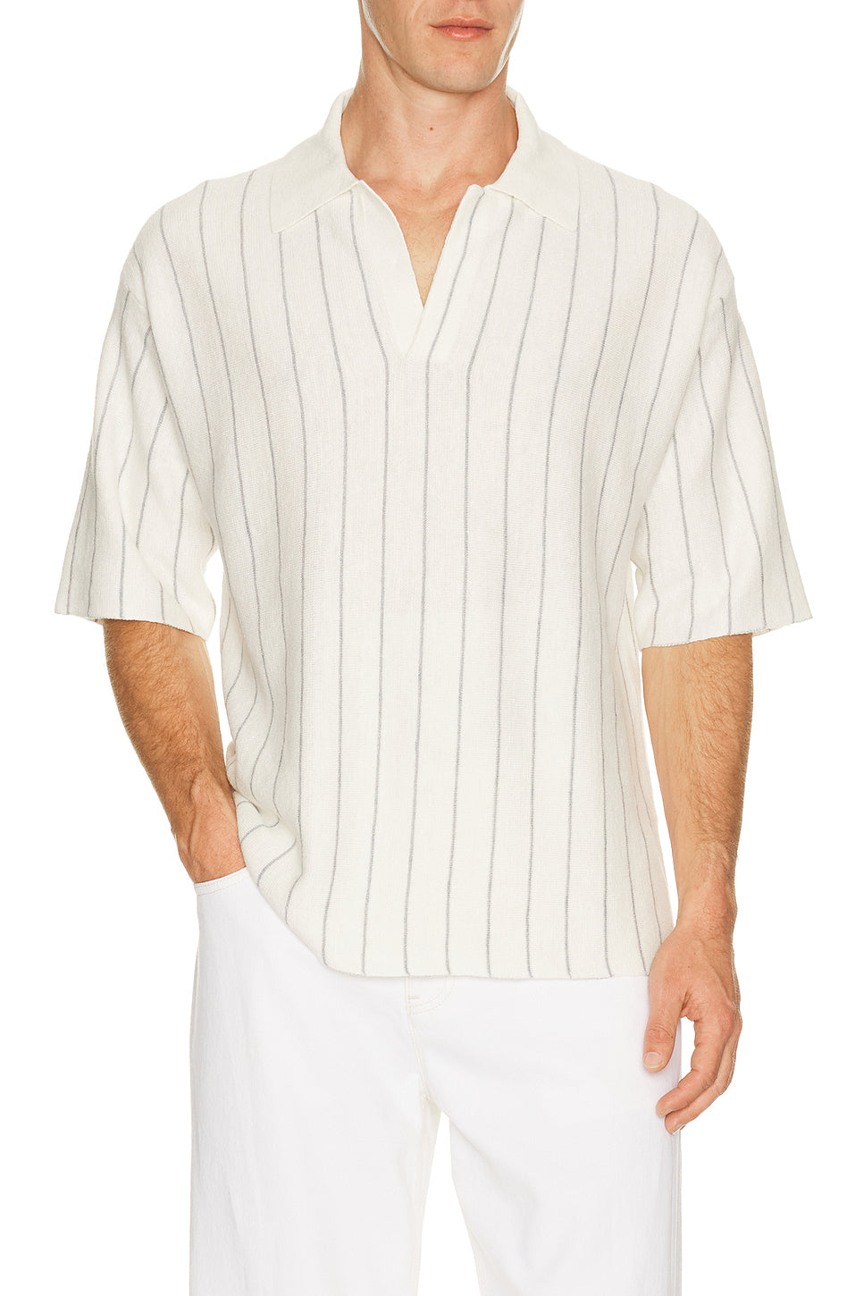 Short Sleeve Stripe Polo.