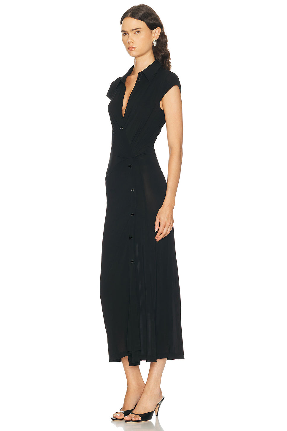 Short Sleeve Twist Dress
