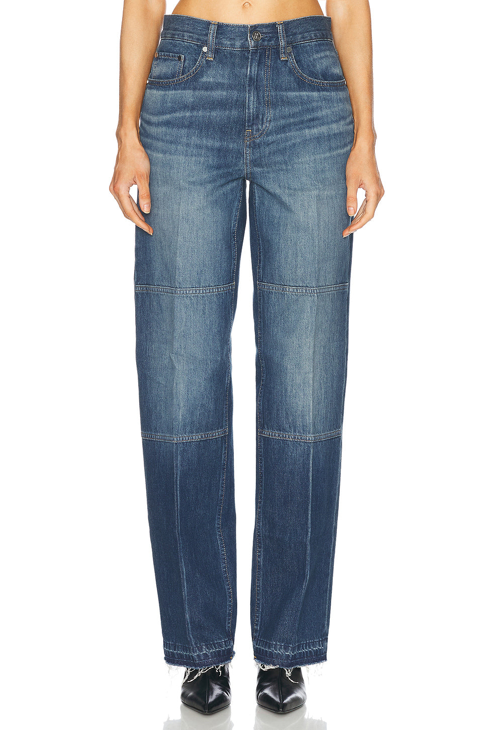 High Waisted Straight Leg Jeans