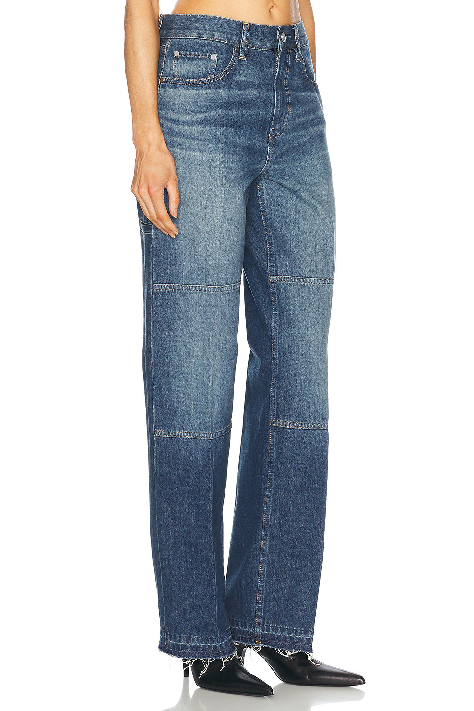 High Waisted Straight Leg Jeans