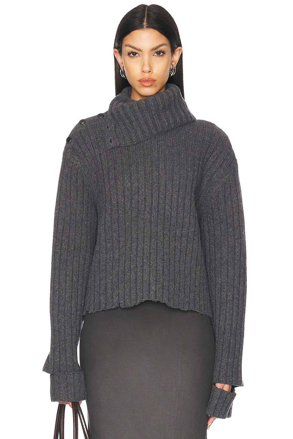 Cut Out Sleeve Sweater