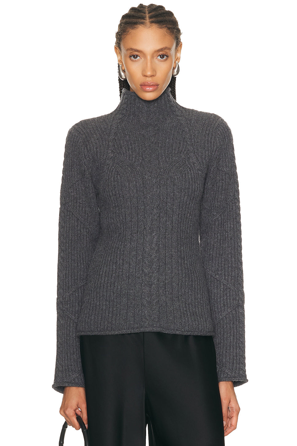 Cable Turtleneck Sweater