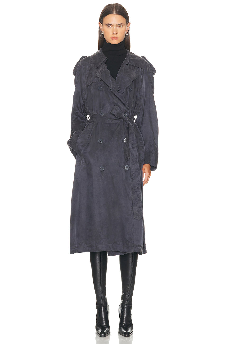 Fluid Trench Coat