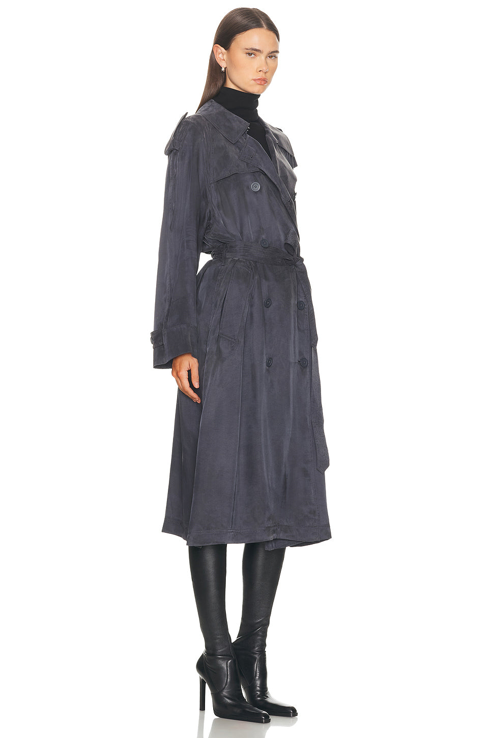 Fluid Trench Coat
