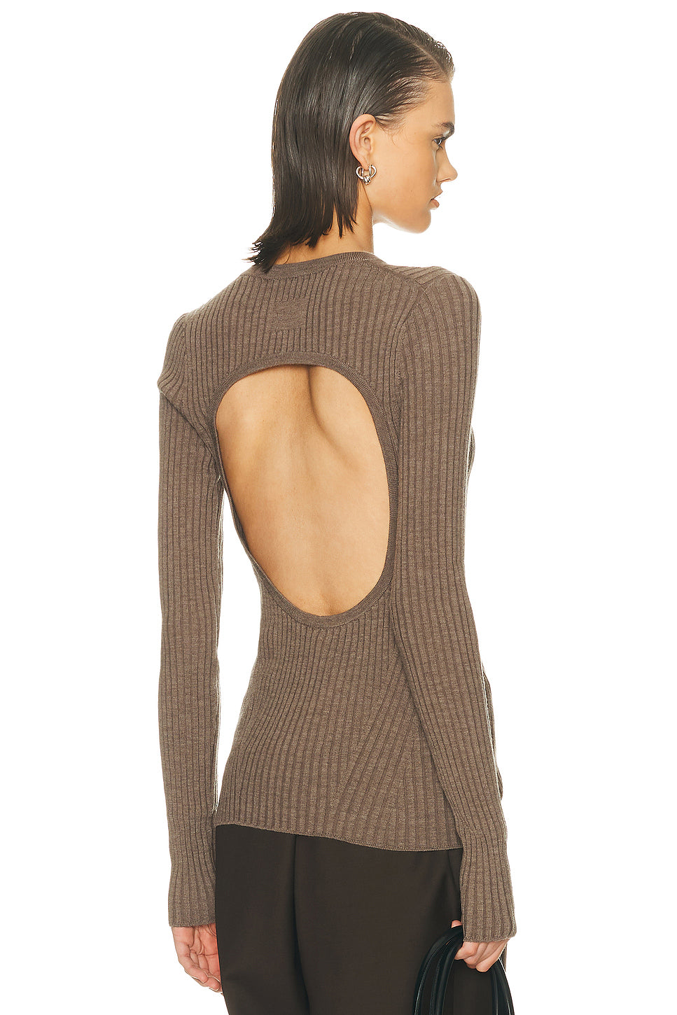 Open Back Ribbed Top