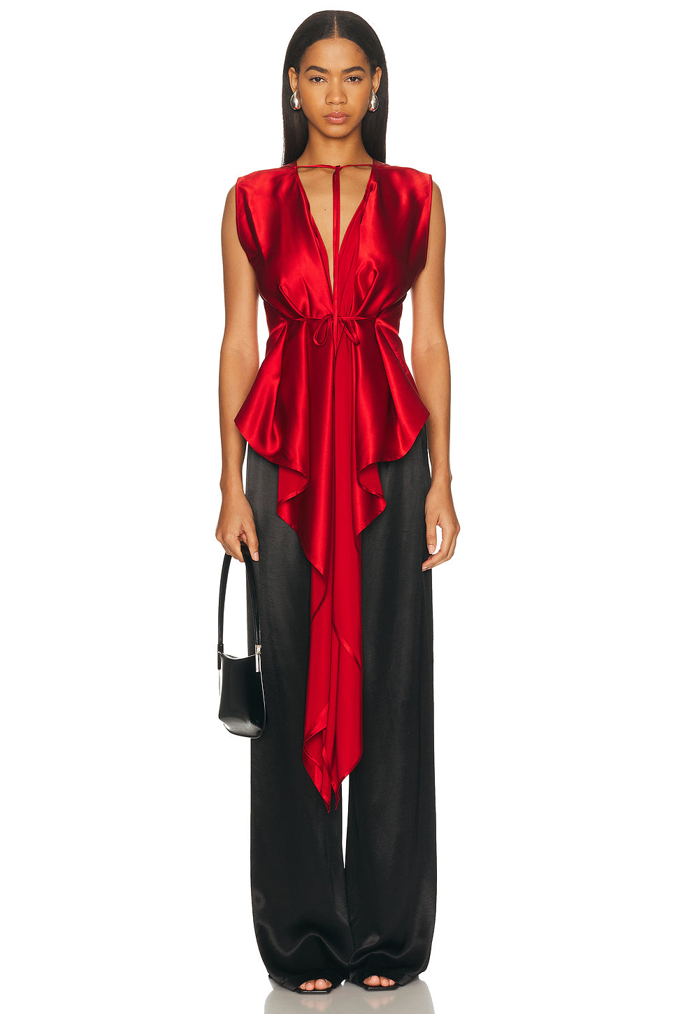 Draped Scarf Top