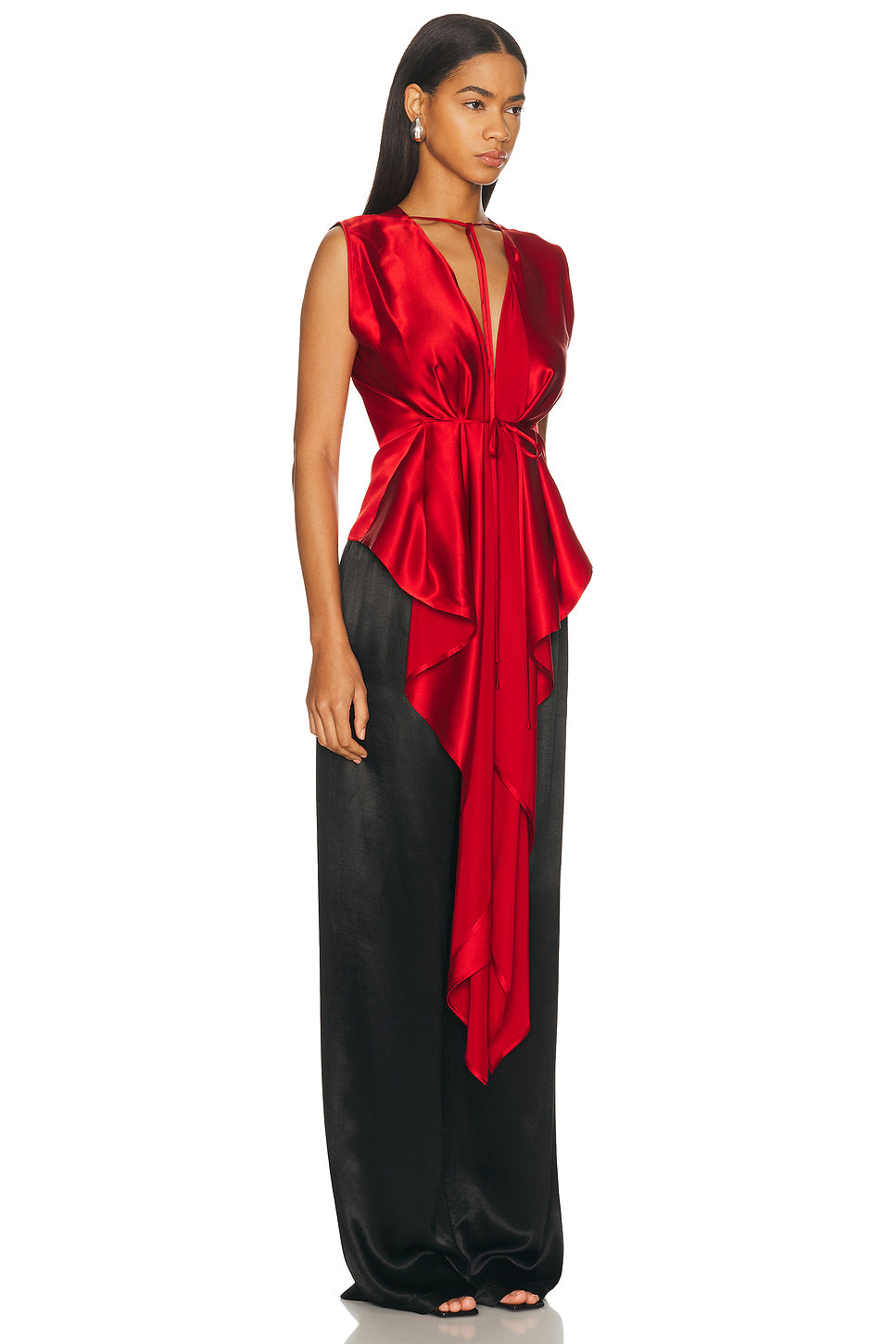 Draped Scarf Top