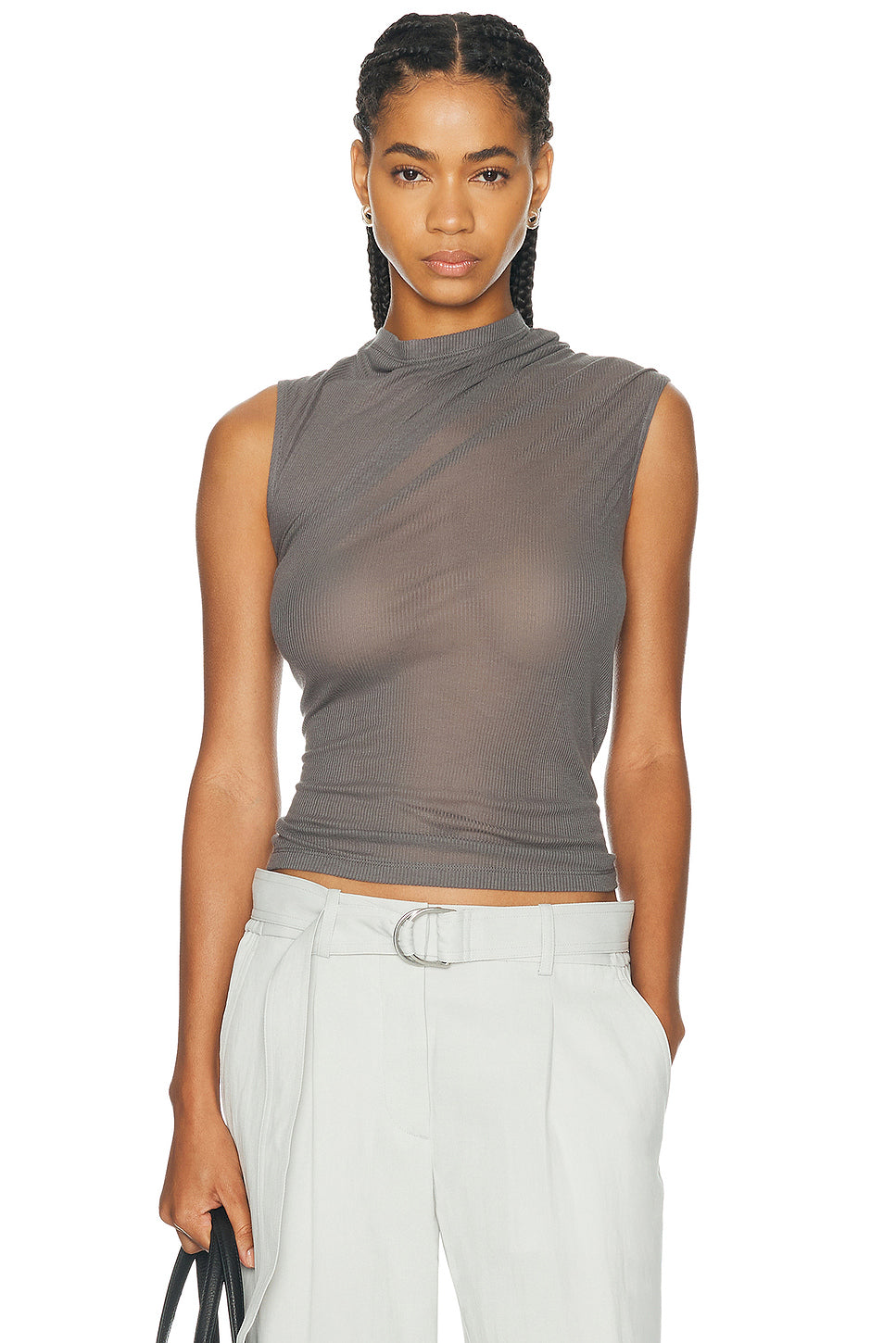 Sheer Twist Tank Top