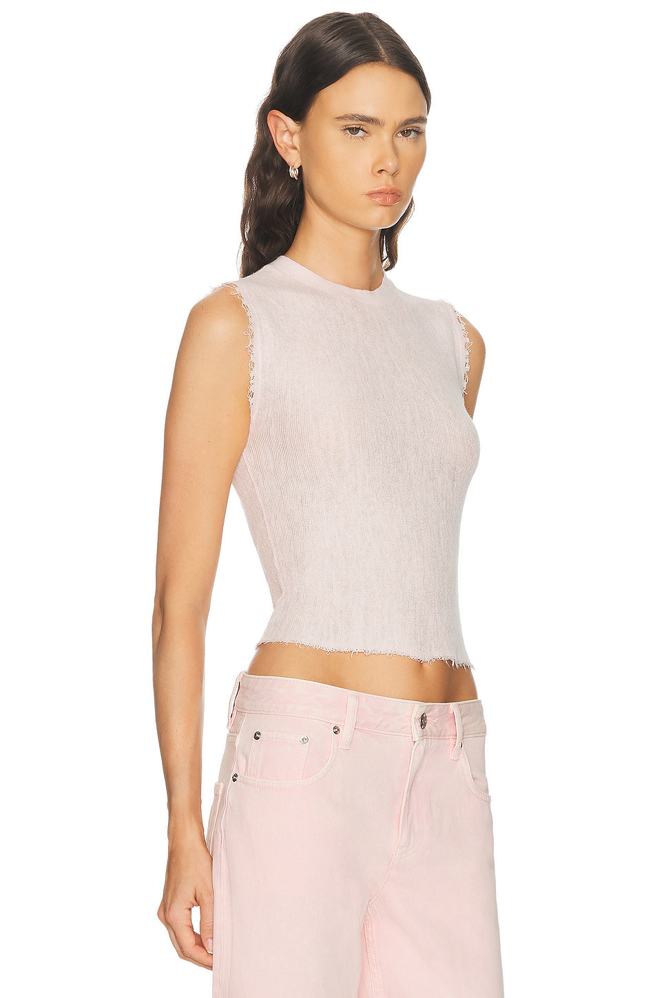 Linen Crew Tank Top