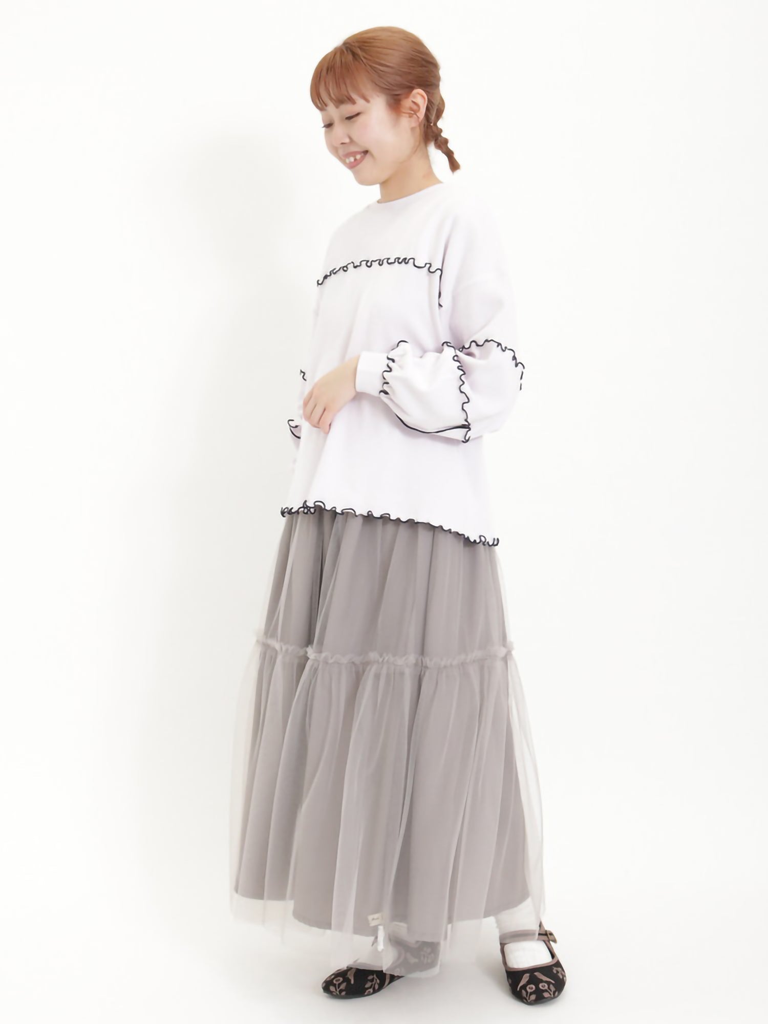 Harumei Cotton Smooth Color Scheme Mellow Sweatshirt