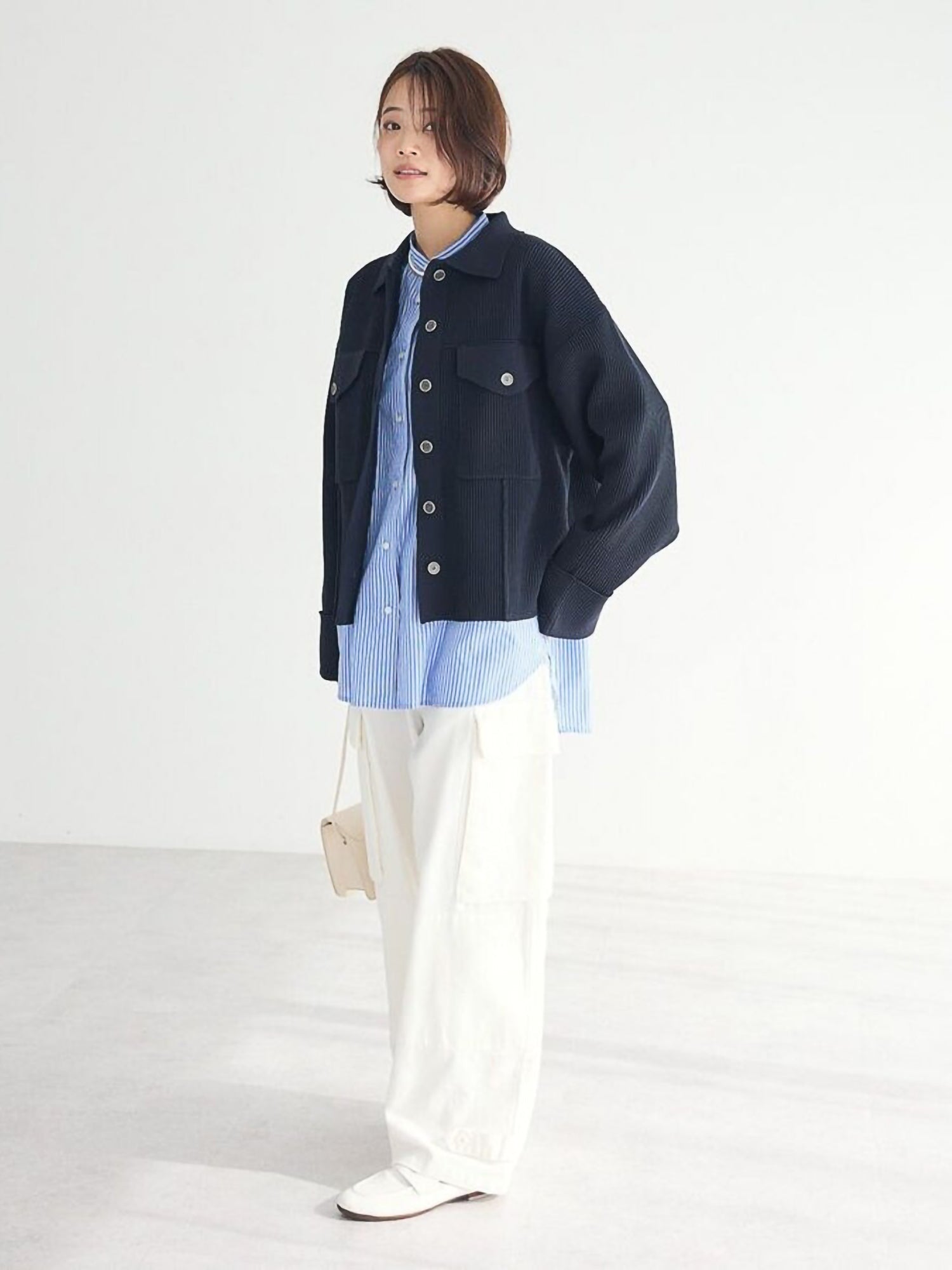 Hayato Band Collar Shirt