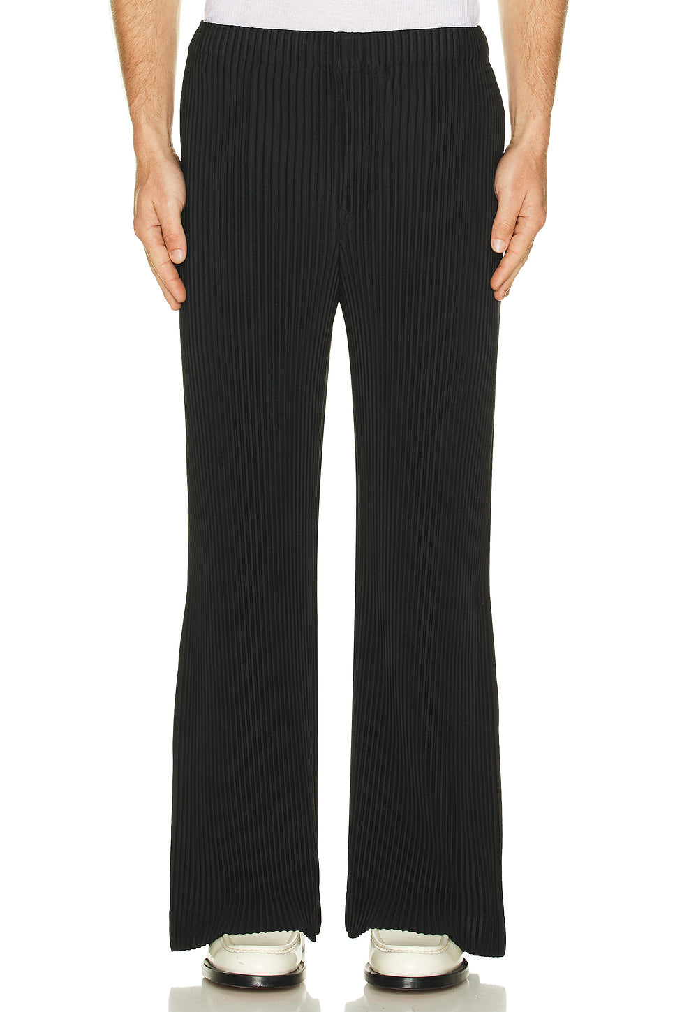 Pleats 3 Flare Bottom Pants 3