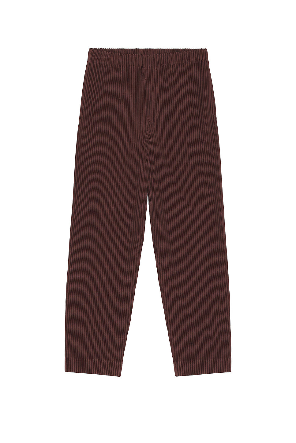 Color Pleats Straight Pant
