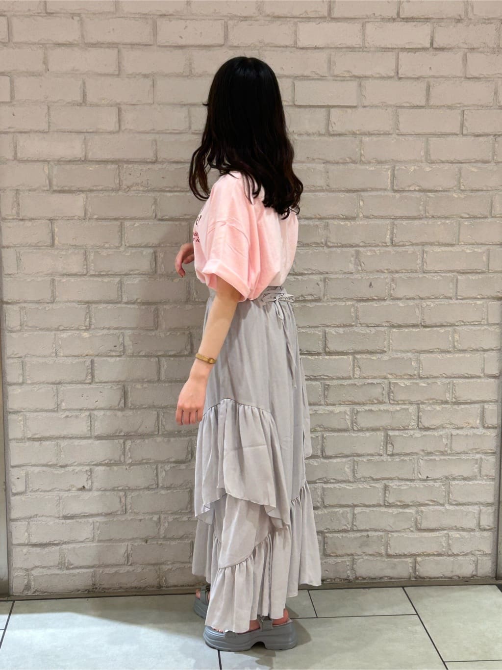 Isamu Sheer Willow Asymmetrical Skirt