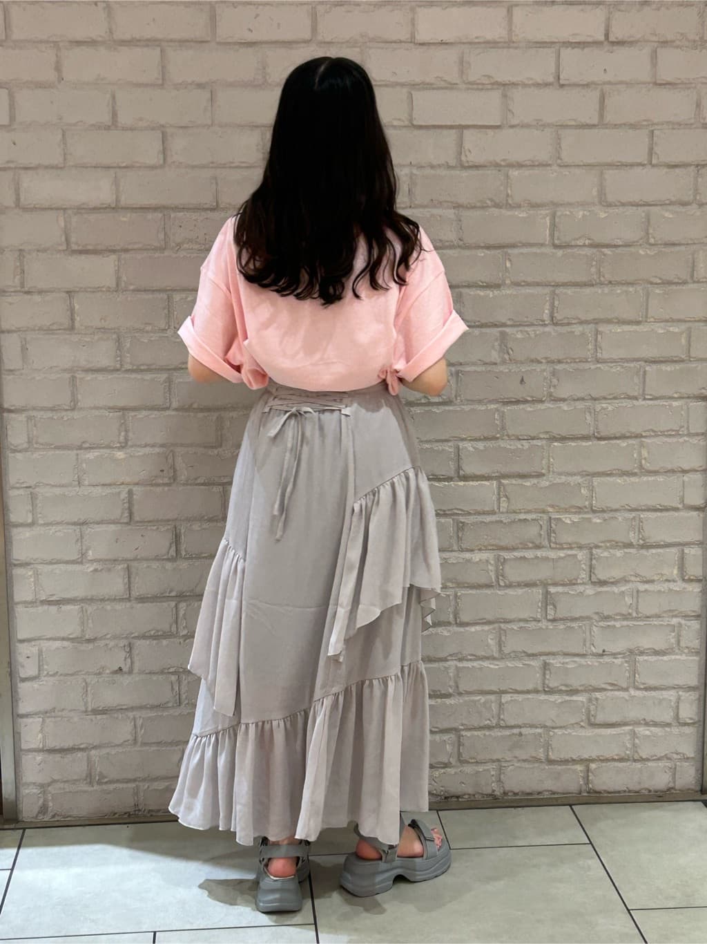 Isamu Sheer Willow Asymmetrical Skirt