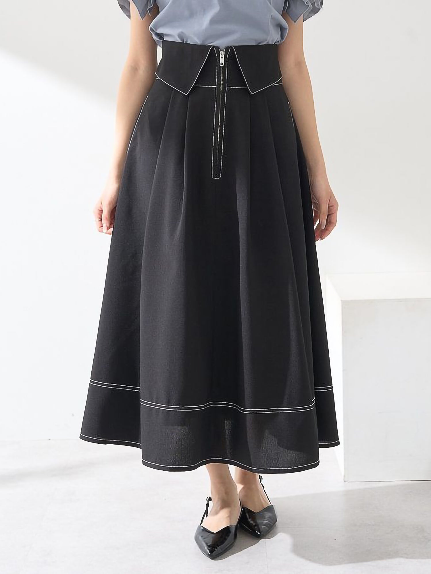 Isana Fold-Over Waist Skirt