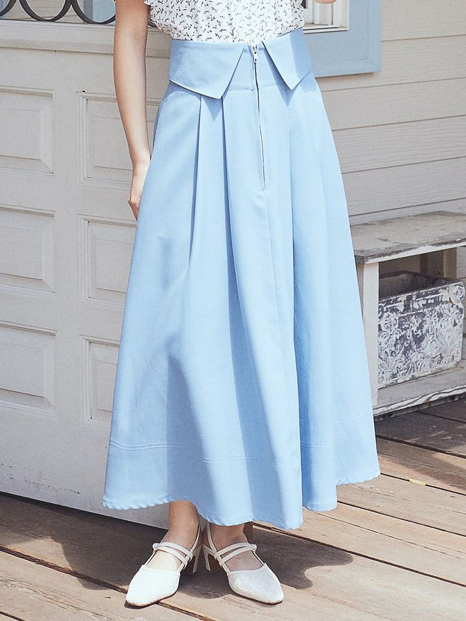 Isana Fold-Over Waist Skirt
