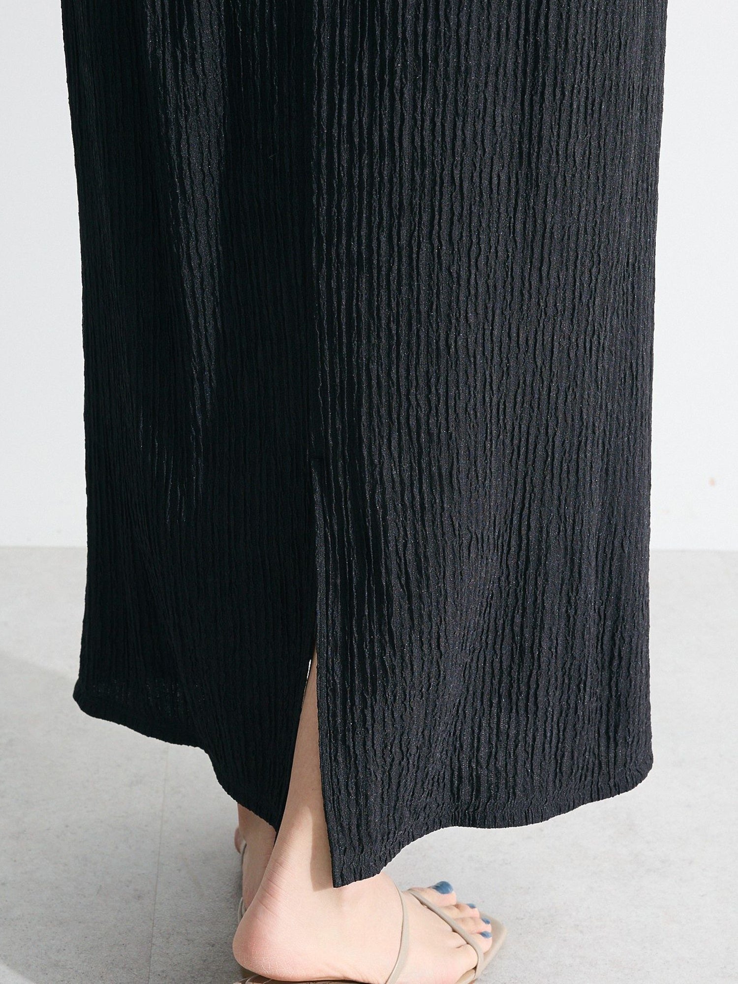 Isora Double-Waist Layered Easy Narrow Skirt