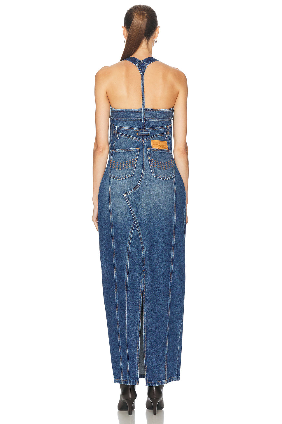 Overall Detail Denim Dress